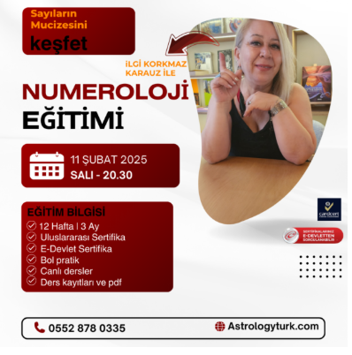 Numeroloji Eğitimi – 11 Şubat Salı (Temel ve Orta Seviye)